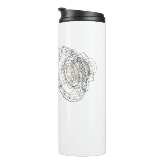 Isotherme Radnabenflasche Thermosbecher (Nach rechts gedreht)