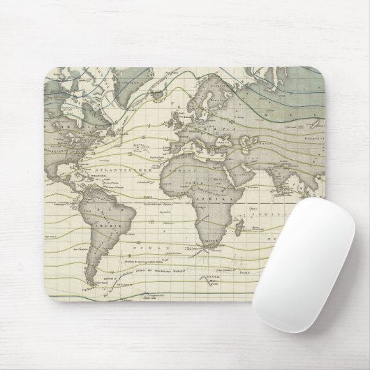 Isothermische Systemkurven von Alexander von Humbo Mousepad (Mit Mouse)