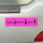 iSpike. iShoot. Irun Autoaufkleber (Auf Auto)