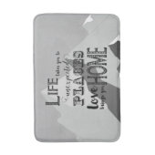 Ispirationelle Quotes Mountain Boys Room Badematte (Vorderseite Vertikal)