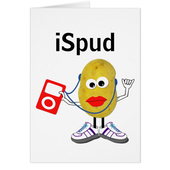 "ispud" humorvolle Parodie Karte (Vorne)