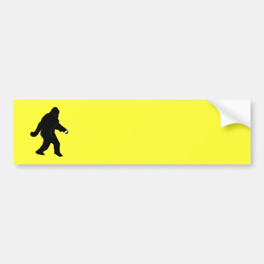 iSquatch (Hintergrundfarbe ändern) Autoaufkleber (Vorne)