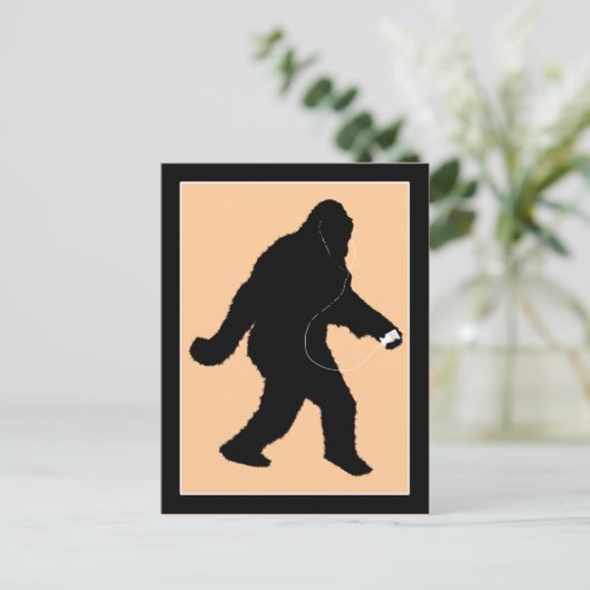 iSquatch (Hintergrundfarbe ändern) Postkarte (Stehend Vorderseite)