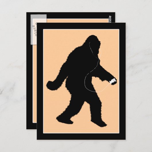 iSquatch (Hintergrundfarbe ändern) Postkarte (Vorne/Hinten)