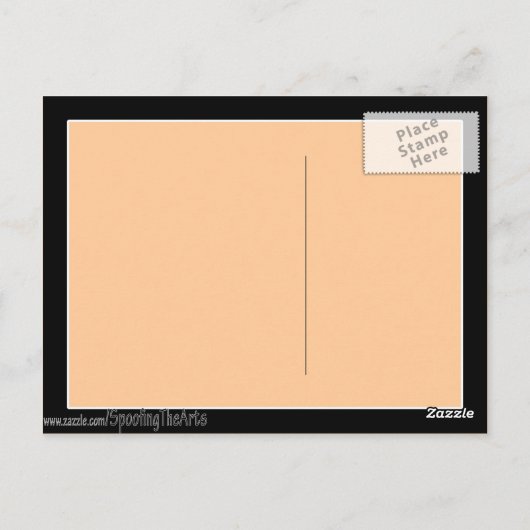 iSquatch (Hintergrundfarbe ändern) Postkarte (Rückseite)