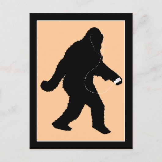 iSquatch (Hintergrundfarbe ändern) Postkarte (Vorderseite)