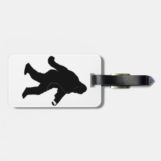 iSquatch (Hintergrundfarbe hinzufügen) Gepäckanhänger (Rückseite horizontal)