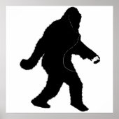 iSquatch (Hintergrundfarbe hinzufügen) Poster (Vorne)
