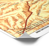 " Israel: 1996 Jerusalem Geschichte MAP ... Poster (Ecke)