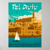 " Israel: 2021/heute Tel Aviv - Sommer Reise ... Poster (Vorne)