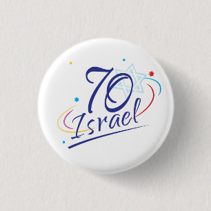 Israel 70-jähriger Unabhängigkeitstag 2018 Button
