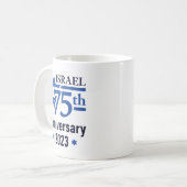Israel 75-jähriger Star von David Kaffeetasse (Vorderseite Links)
