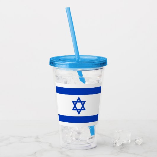 Israel Acryltrinkbecher (Vorderseite Ice)