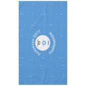 Israel Angel Hanukkah Flag Personalisiert Horizont Tischdecke (Vorderseite)