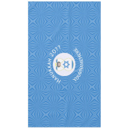 Israel Angel Hanukkah Flag Personalisiert Horizont Tischdecke