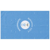 Israel Angel Hanukkah Flag Personalisiert Tableca Tischdecke (Vorderseite (Horizontal))