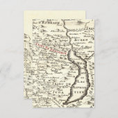 Israel Antike Karte Benjamin Bar Mitzvah Vielen Da (Vorne/Hinten)