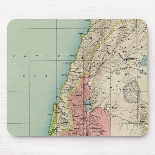 Israel Antike Karte Mousepad (Vorne)