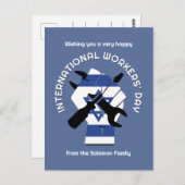 ISRAEL-Arbeitstag Postkarte (Vorne/Hinten)