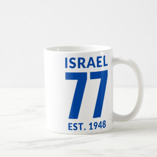 Israel auf 77 Yom Haatzmaut israelische Unabhängig Kaffeetasse