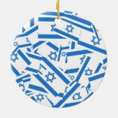 Israel-Collage Keramikornament (Hinten)