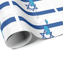 Israel | Davidstern | israelische Flagge Geschenkpapier