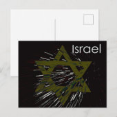 Israel Davidstern Postkarte (Vorne/Hinten)