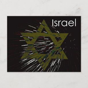 Israel Davidstern Postkarte