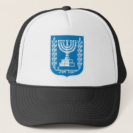 Israel-Emblem Truckerkappe (Vorderseite)