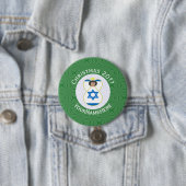 Israel-Engel-Weihnachtsfahne Personalisiert Button (Beispiel)
