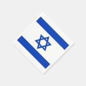 Israel Fahne blauen modernen Muster patriotisch Serviette (Ecke)