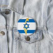 Israel Flag and Map Blue Star of David Emblem Button (Beispiel)
