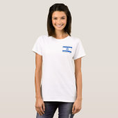 Israel Flag and Map dk T - Shirt (Vorne ganz)
