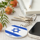 Israel Flag Charming Patriotic Schlüsselanhänger (Vorderseite rechts)