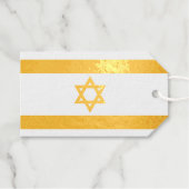 Israel Flag Favor Tag Geschenkanhänger (Vorderseite (Horizontal))