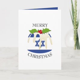 ISRAEL FLAG | festes Pudding | Christmas Feiertagskarte