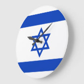 Israel Flag Große Wanduhr (Winkel)