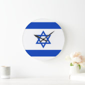 Israel Flag Große Wanduhr (Zuhause)