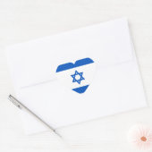 Israel Flag Heftsticker Herz-Aufkleber (Umschlag)