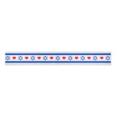 Israel Flag & Herz, Reisen, Urlaub/Sport Ripsband (Vorderseite)