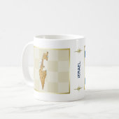 Israel Flag + Karte Tasse (Vorderseite Links)