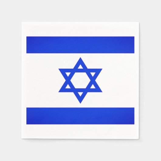 Israel Flag Napkins Serviette (Vorderseite)