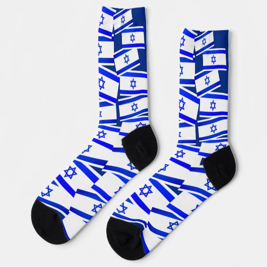 Israel Flag Pattern Socken (Linkes Detail)
