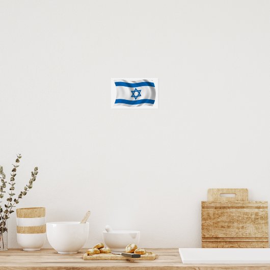 Israel Flag Poster Print (Küche)