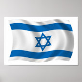 Israel Flag Poster Print (Vorne)