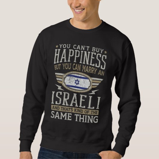 Israel Flag Proud Israelis Men & Women Sweatshirt (Vorderseite)