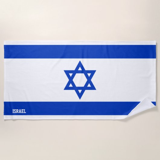 Israel Flag Splendid Patriotic Strandtuch (Vorderseite)