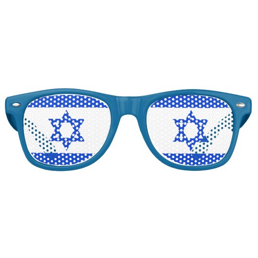 ISRAEL FLAG SUNGLASSEN SHADES PARTYBRILLE (Vorderseite)