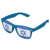 ISRAEL FLAG SUNGLASSEN SHADES PARTYBRILLE (Schrägansicht)