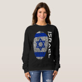 Israel Flag Team Jersey Sleeve T-Shirt Sweatshirt (Vorne ganz)